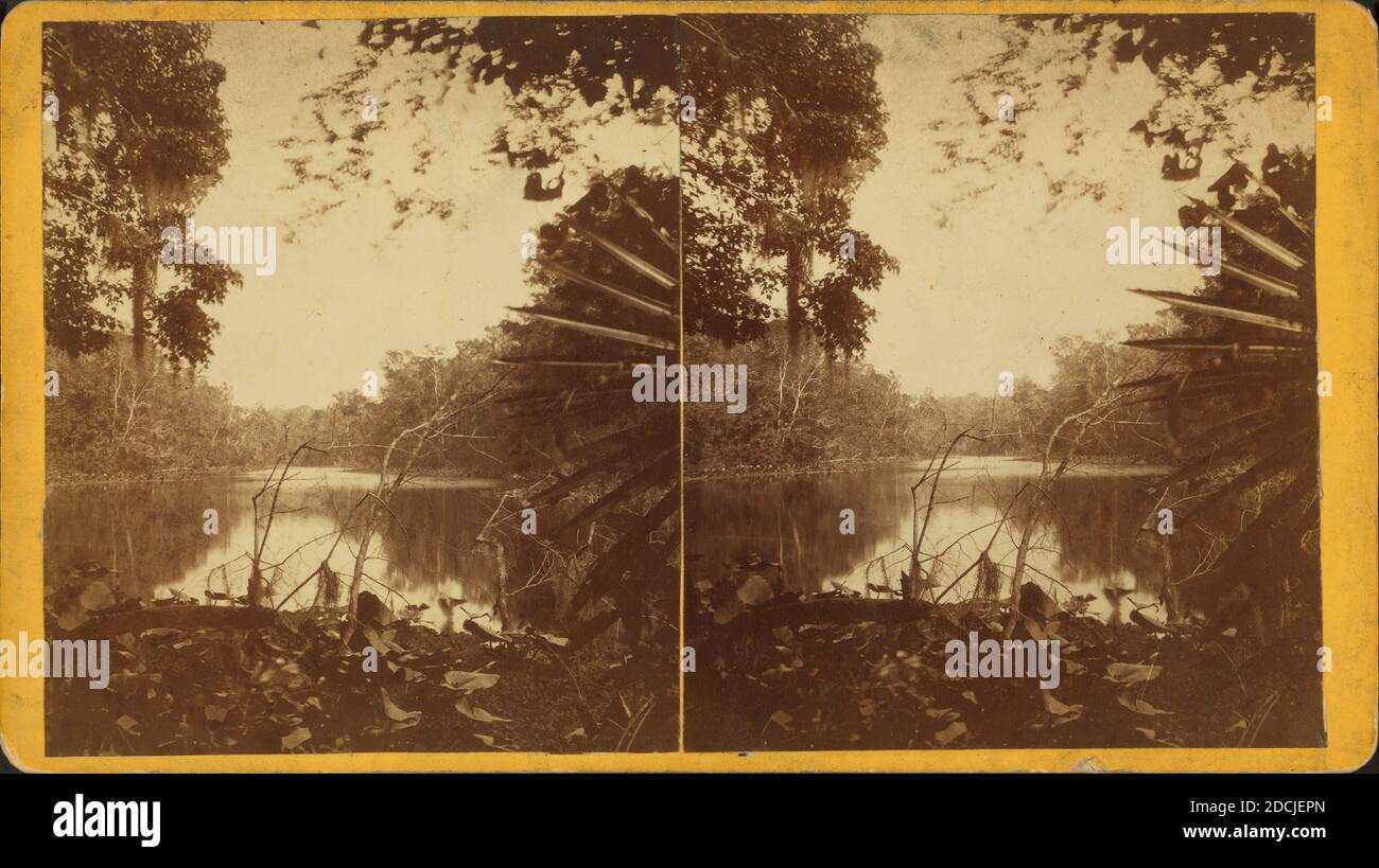 Our camping scene., still image, Stereographs, 1850 - 1930 Stock Photo