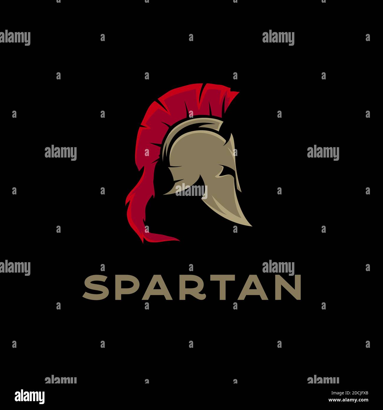 Spartan Sparta Logo, Spartan Helmet Logo design vector Stock Vector ...