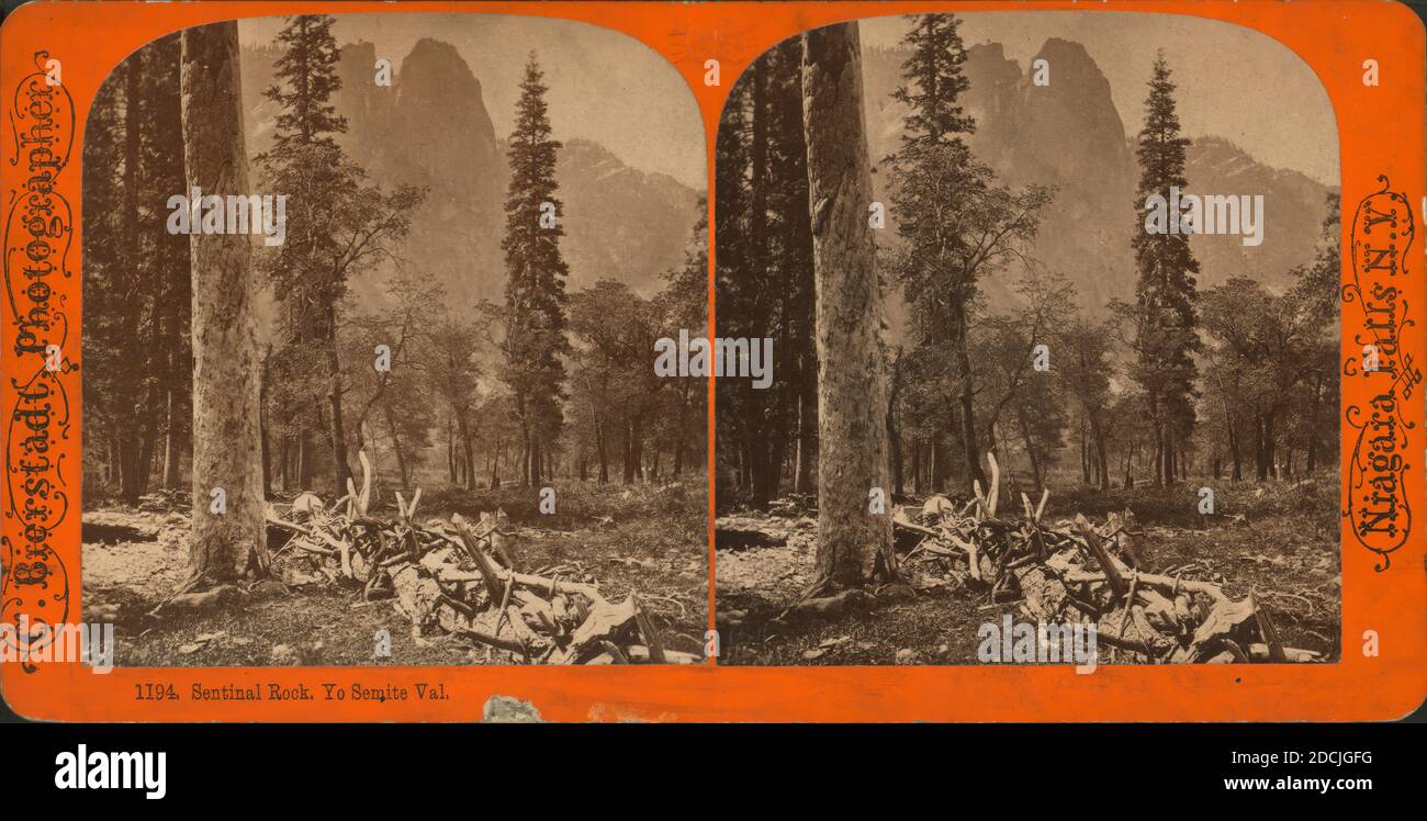 Sentinel Rock, Yo Semite Val., still image, Stereographs, 1872 - 1873 ...