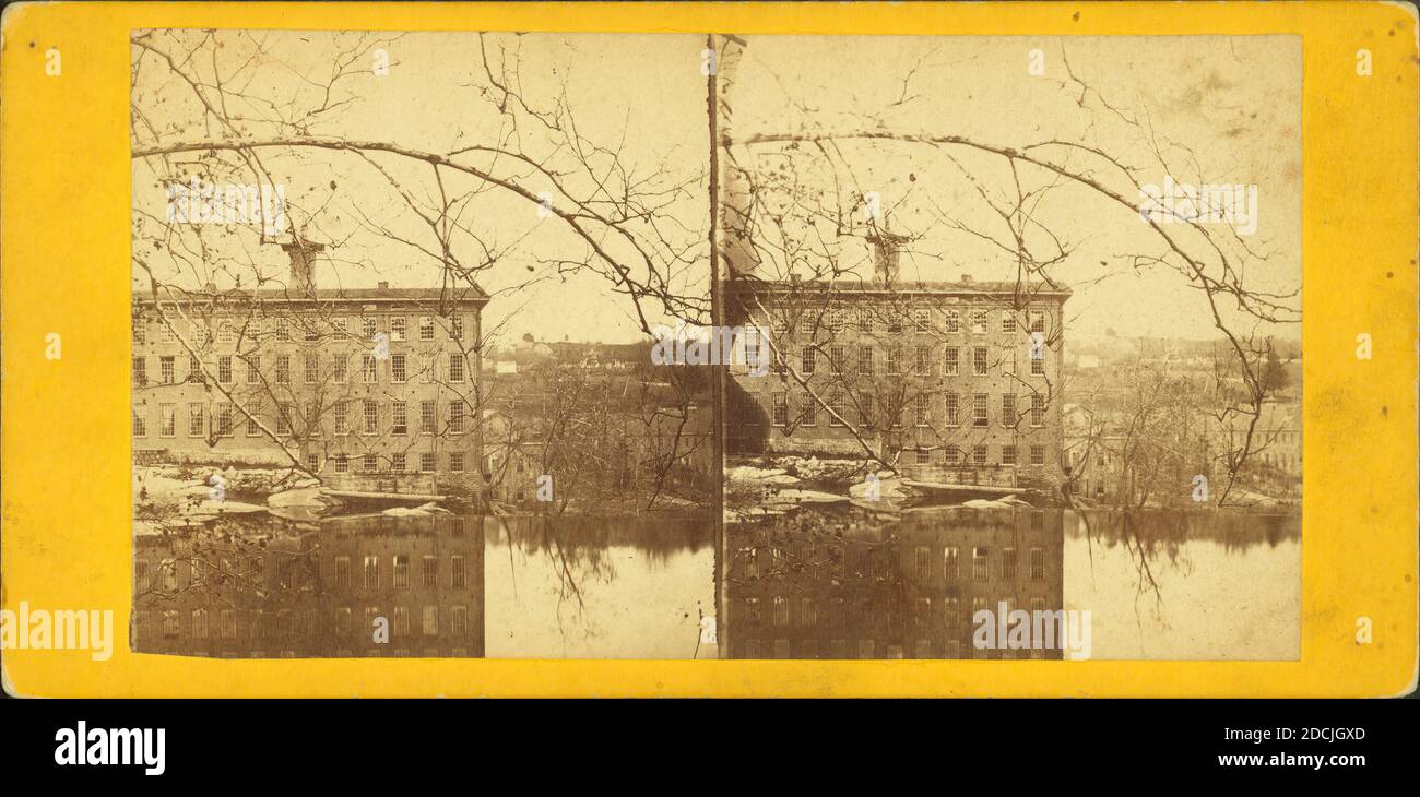 Silk mill in Lyman., still image, Stereographs, 1850 1930 Stock Photo