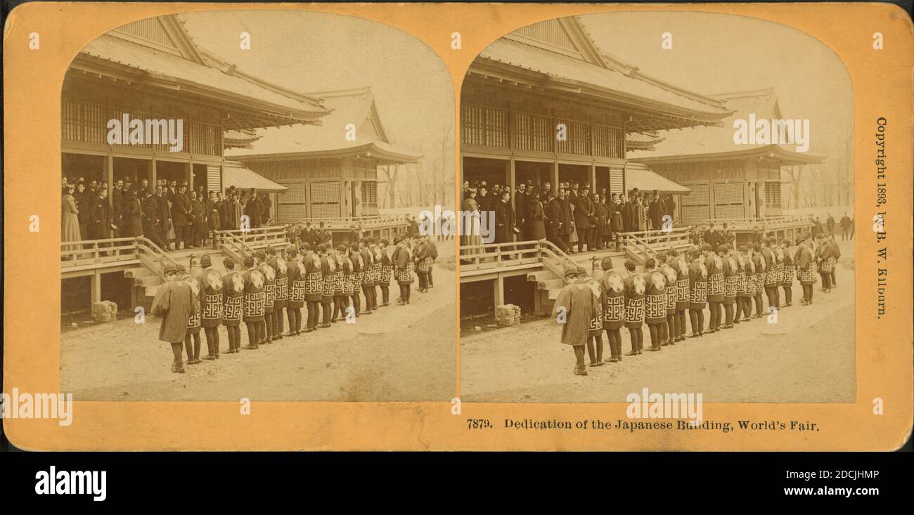 Dedication of the Japanese building. World's Fair., still image, Stereographs, 1893, Kilburn, B. W. (Benjamin West) (1827-1909 Stock Photo