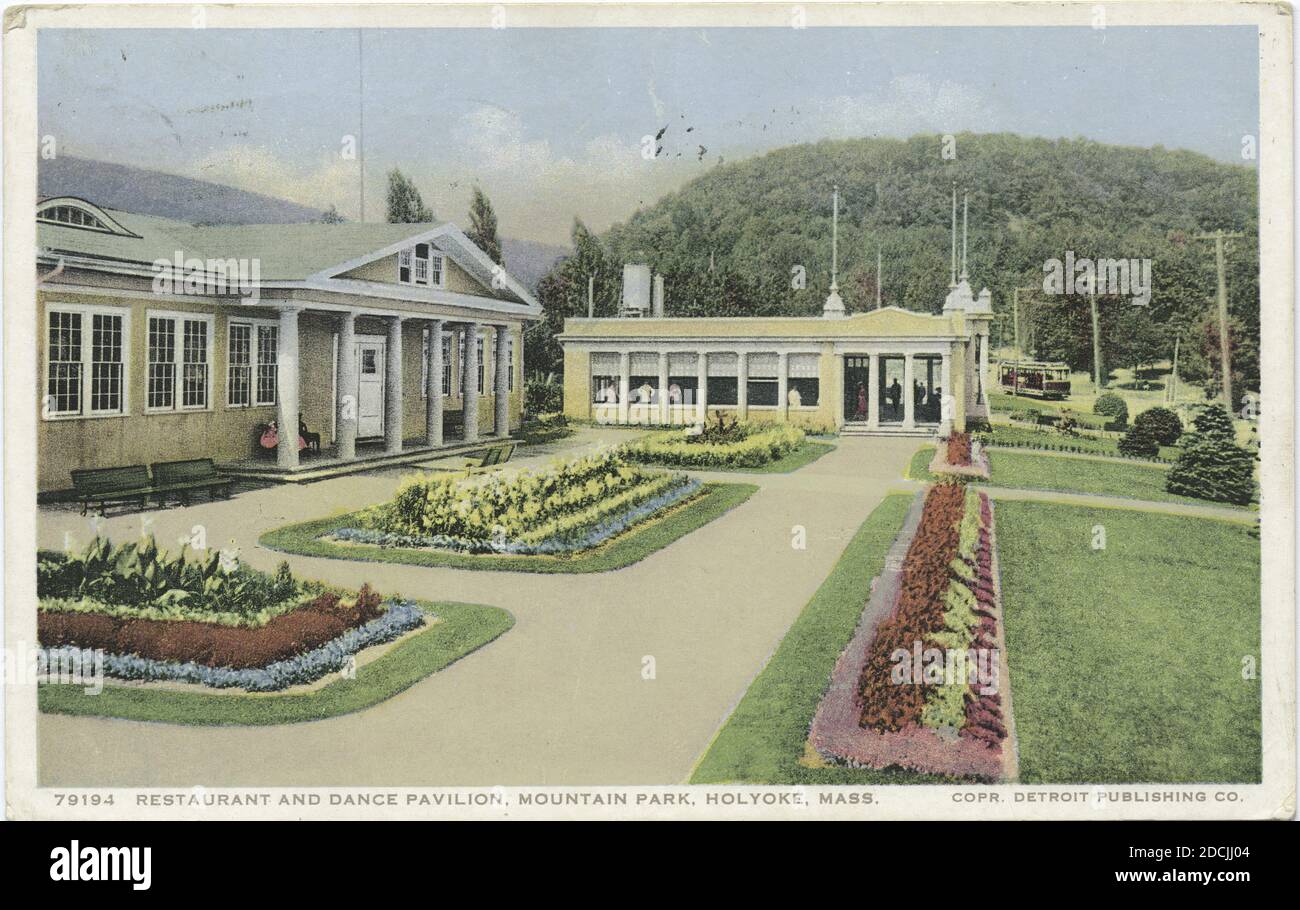 Restaurant and Pavilion, Mountain Park, Mt, Tom, Mass., still image