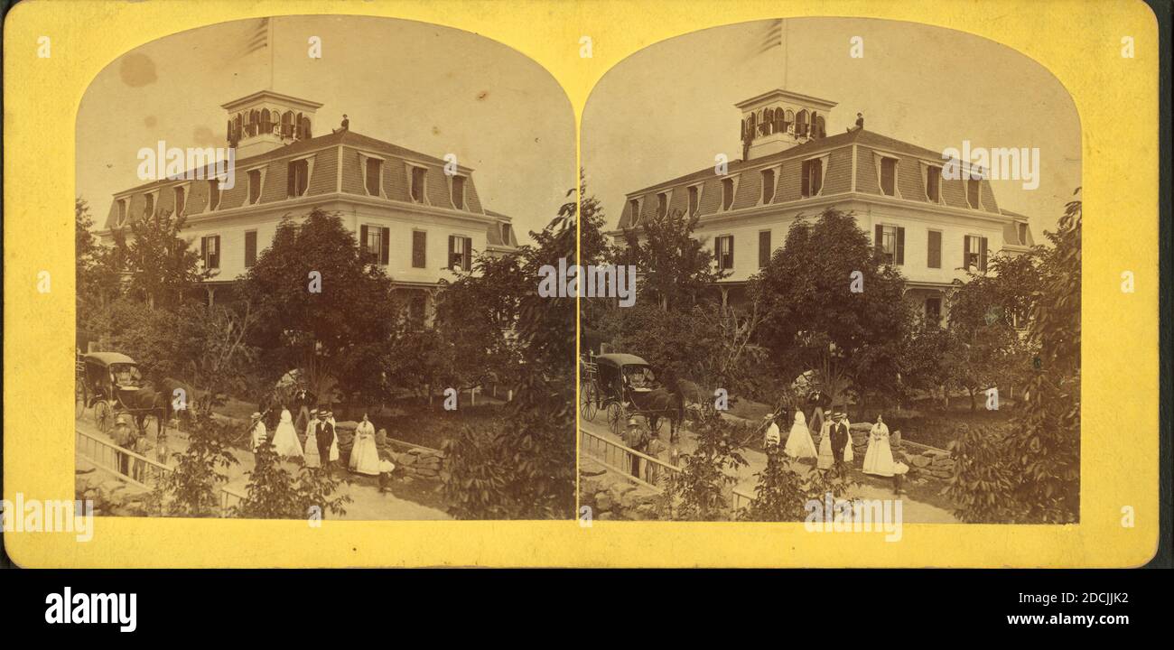 Pigeon Cove house., still image, Stereographs, 1850 - 1930, Procter Brothers Stock Photo