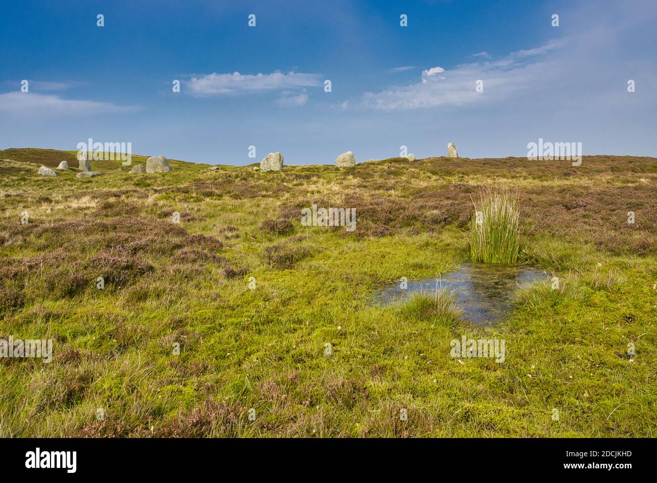 Scenic image of Druids Stone Circle, North Wales, UK. Stock Photo