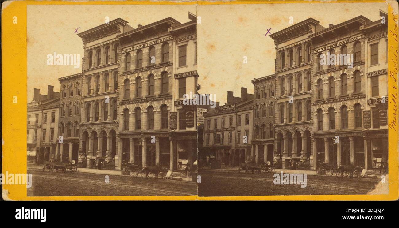 Citizen's National Bank, Indianapolis, Ind., still image, Stereographs Stock Photo