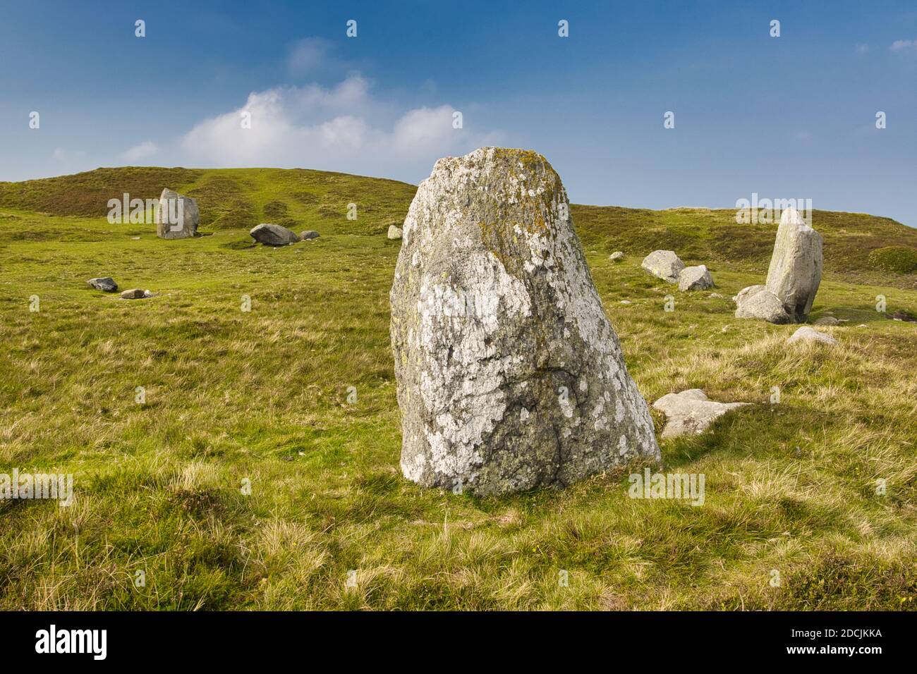 Scenic image of Druids Stone Circle, North Wales, UK. Stock Photo