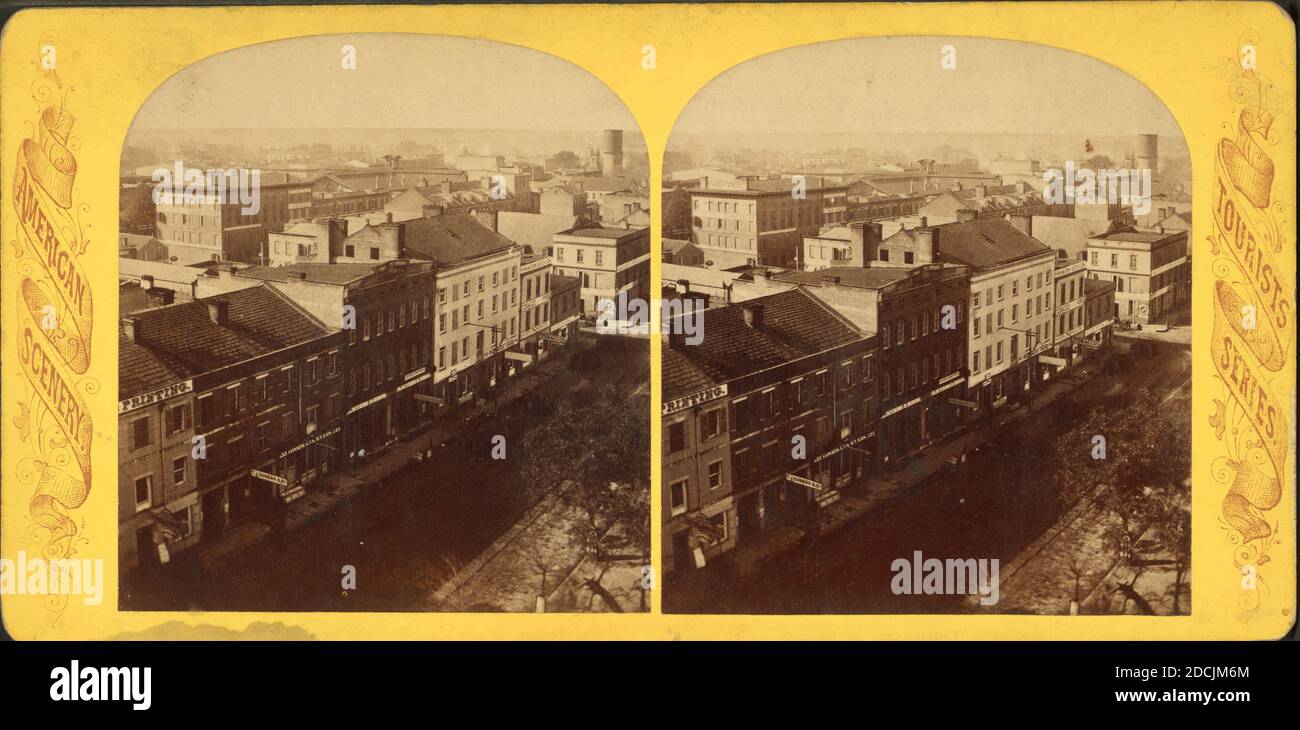 Panorama of Savannah, Ga., still image, Stereographs, 1868 Stock Photo