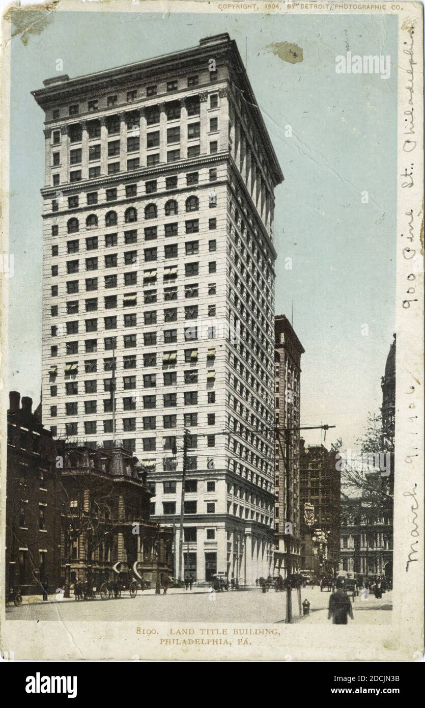 Land Title Building , Philadelphia, Pa., still image, Postcards, 1898