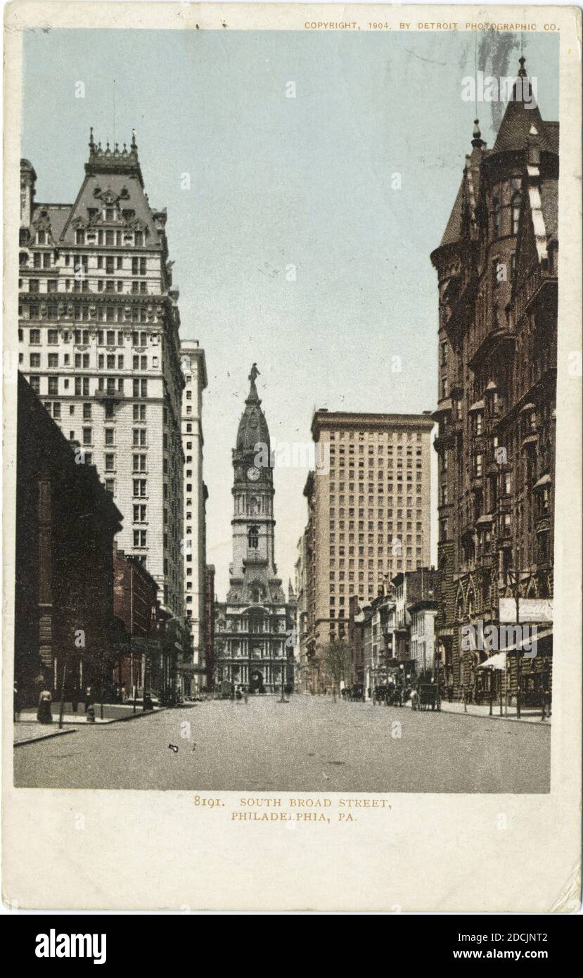 South Broad Street, Philadelphia, Pa., still image, Postcards, 1898
