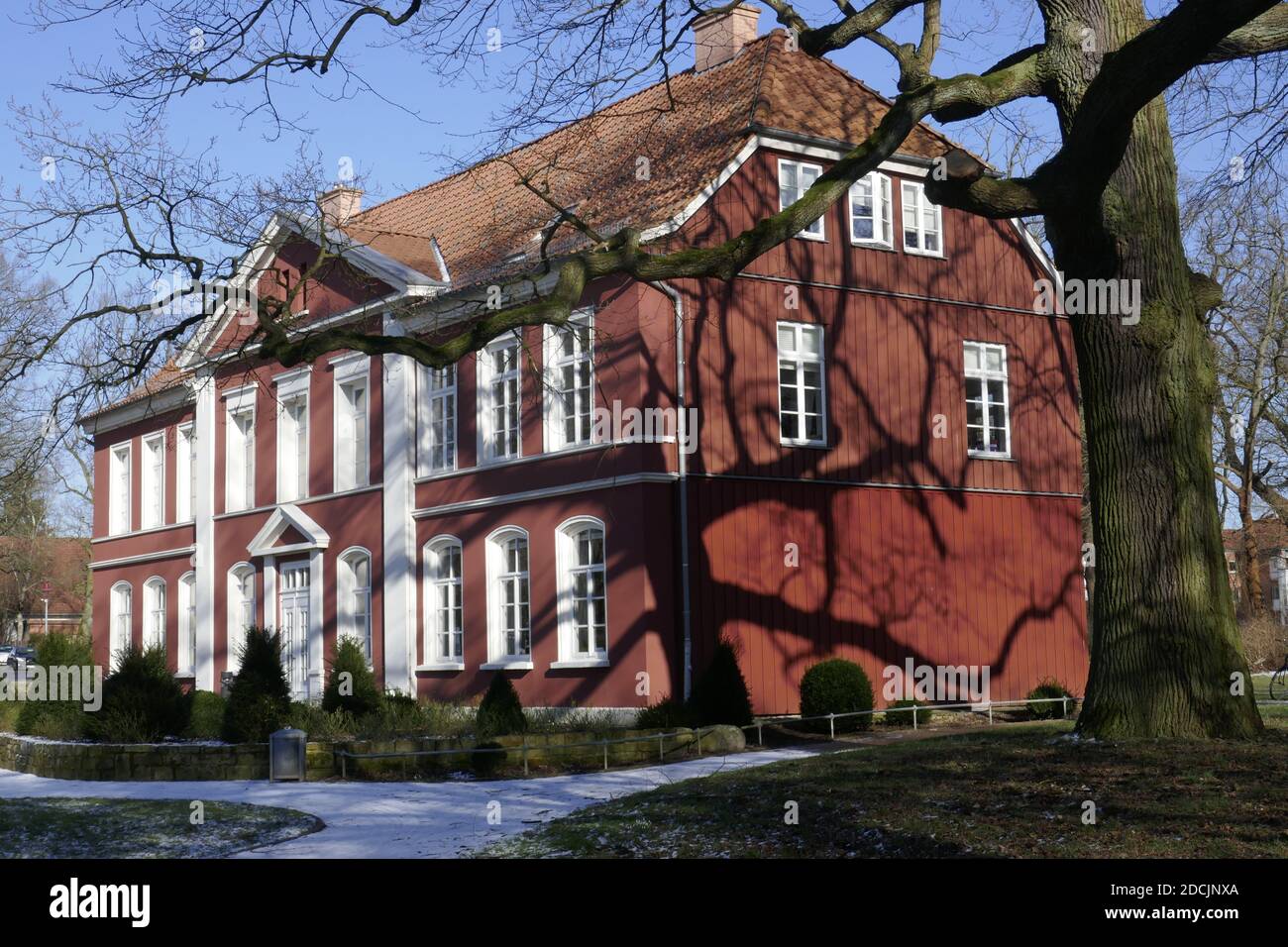Celle, Dammaschwiesen mit Albrecht-Thaer-Haus - Stiftung Niedersächsischer Gedenkstätten Stock Photo