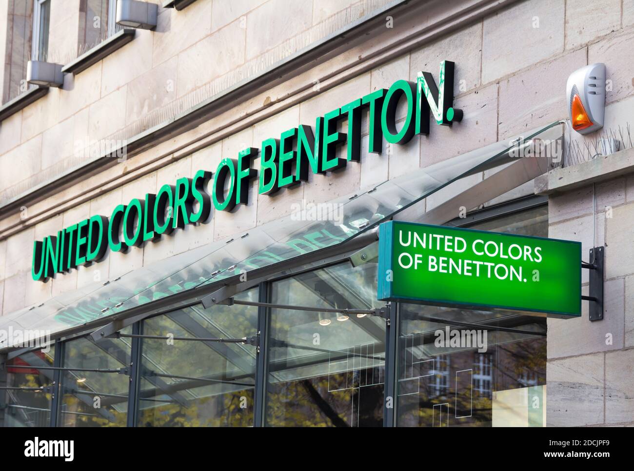 NURNBERG,GERMANY: Benetton store entrance. Benetton Group S.p.A. is a  global fashion brand, based in Ponzano Veneto, Italy Stock Photo - Alamy