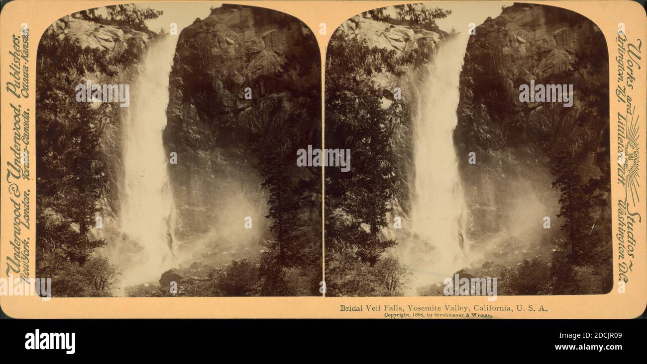 Bridal Veil Falls, Yosemite Valley, California, U.S.A., still image