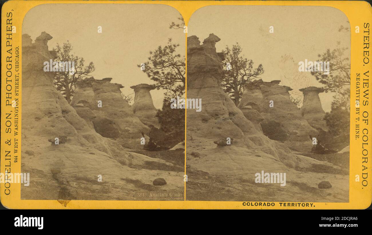Austin's Glen., still image, Stereographs, 1850 - 1930, Hine, Thomas, Copelin & Son Stock Photo