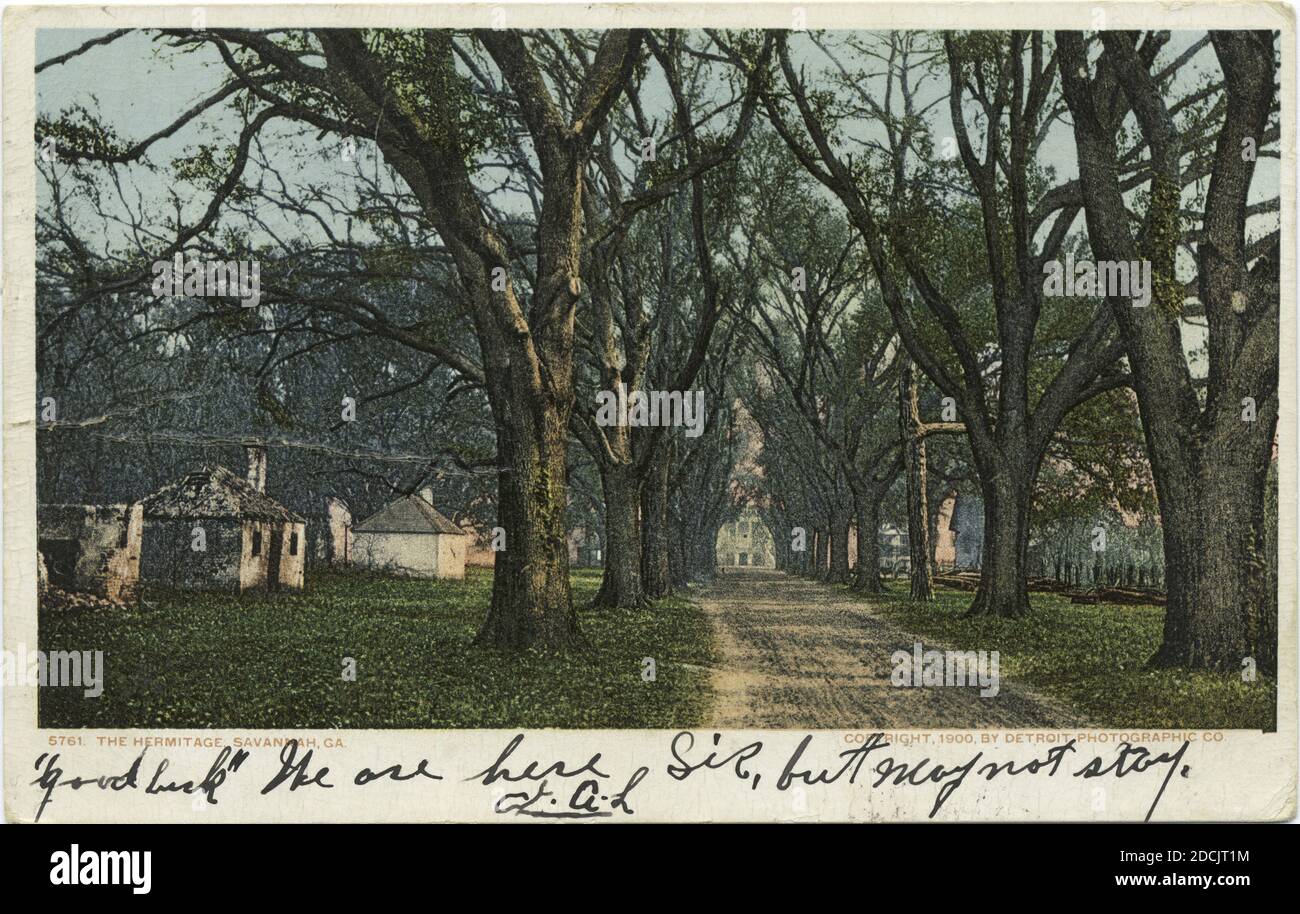 The Hermitage, Savannah, Ga., still image, Postcards, 1898 1931 Stock