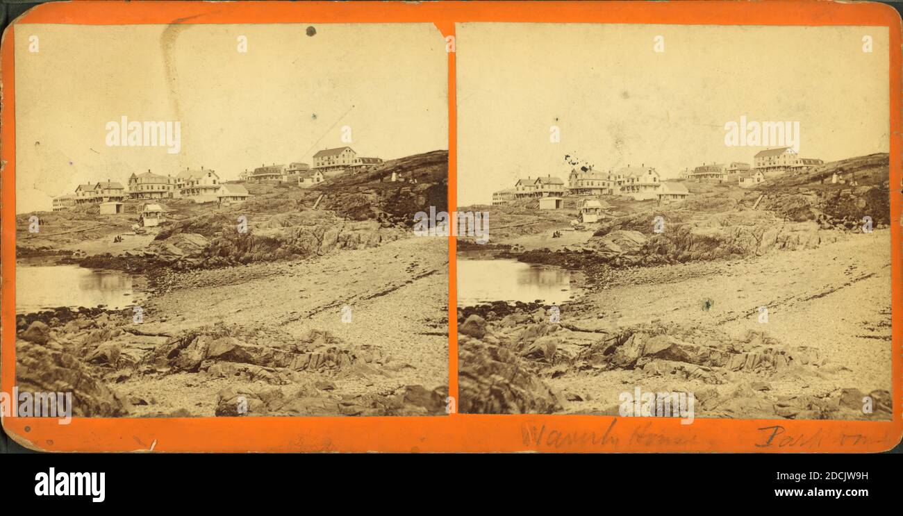 Houses on rocky heights., still image, Stereographs, 1850 - 1930