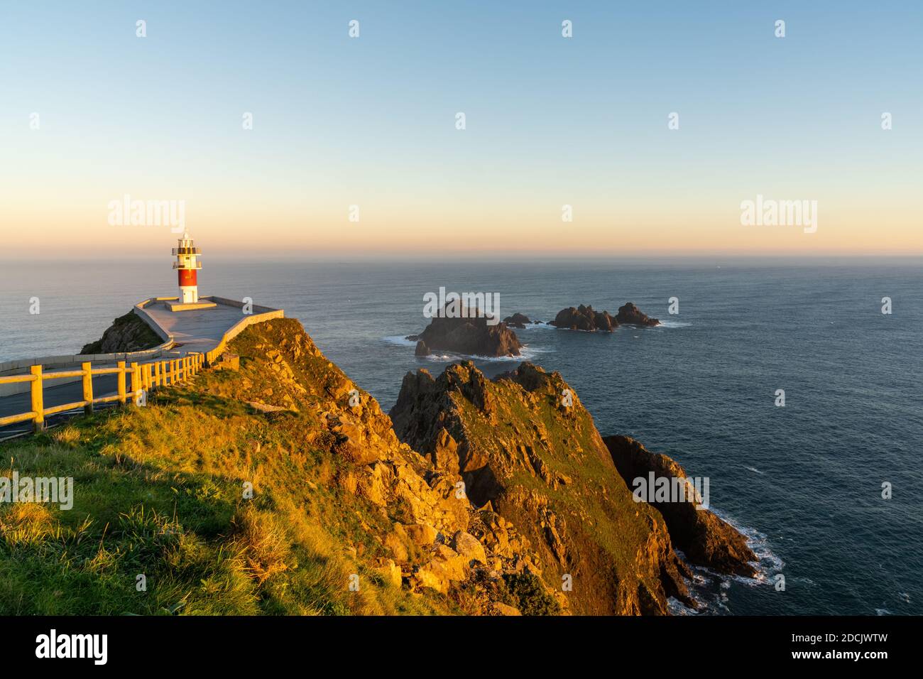 the-cabo-ortegal-lighthouse-on-the-coast-of-galicia-at-sunrise-stock