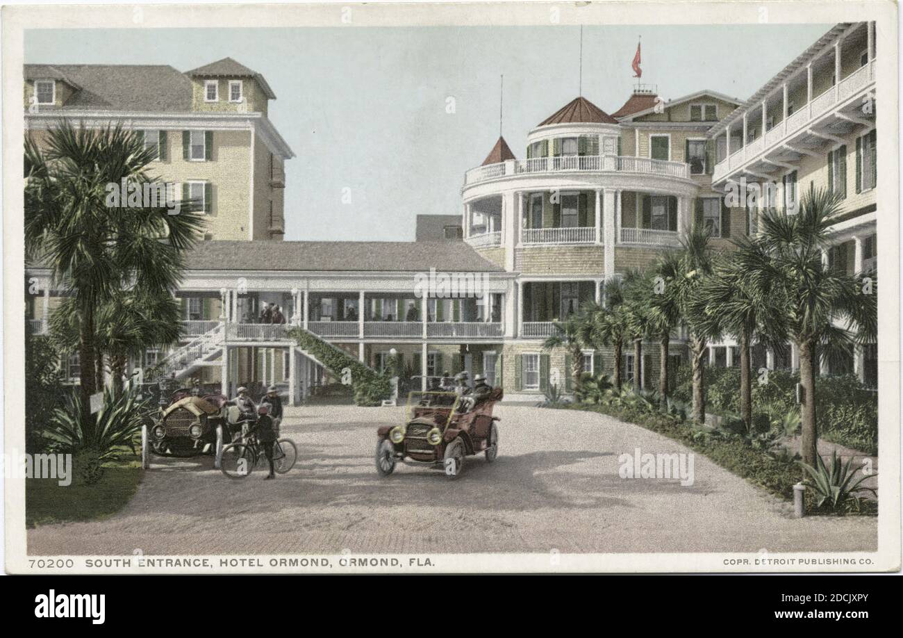 Hotel Gasque, Florence, S. C., 475 miles from Baltimore, 556 miles to Tampa  , Motels, Tichnor Brothers Collection, postcards of the United States Stock  Photo - Alamy