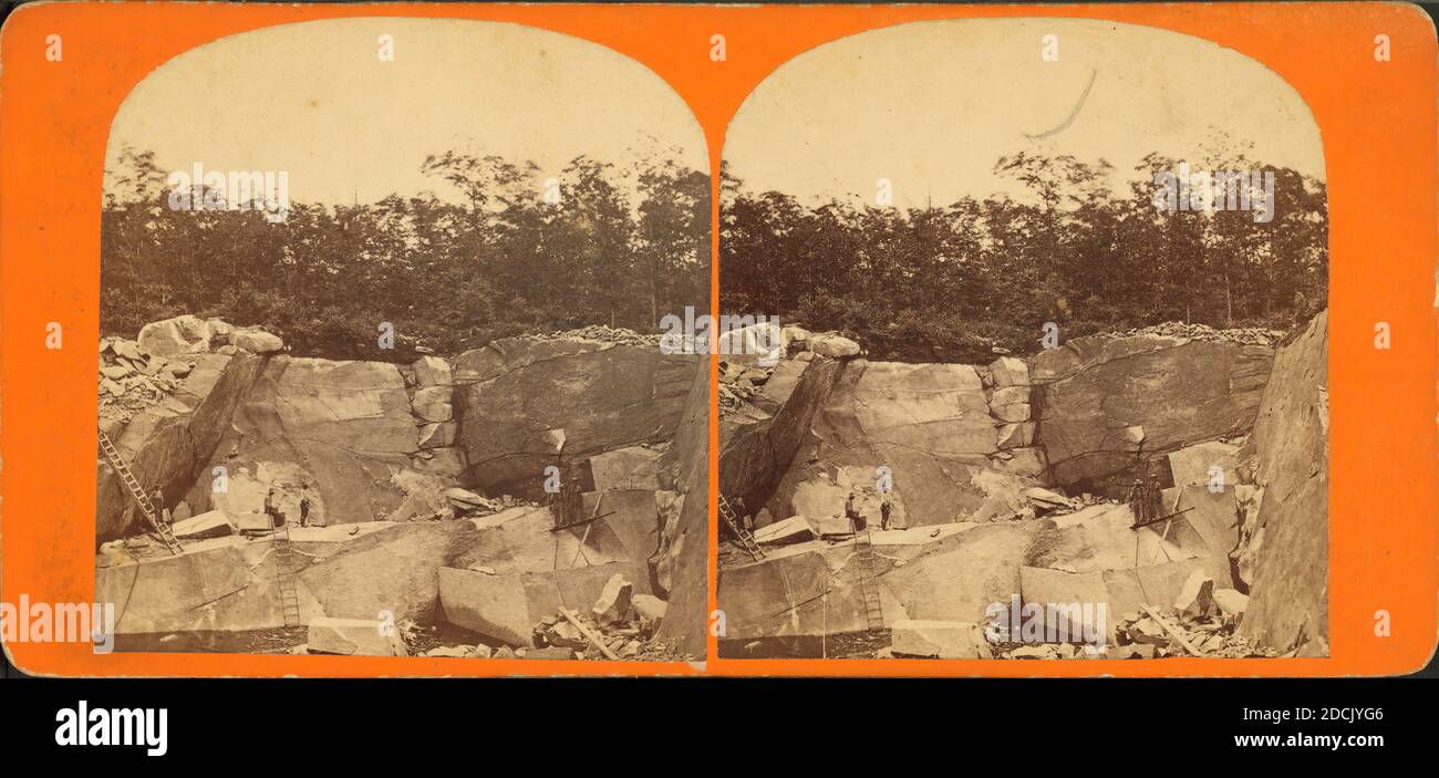 View In The Quarries In Rockport Still Image Stereographs 1850 view-in-the-quarries-in-rockport-still-image-stereographs-1850