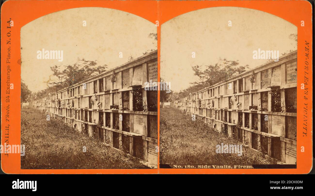 Side vaults, Firem--., still image, Stereographs, 1850 - 1930, Blessing, S. T Stock Photo