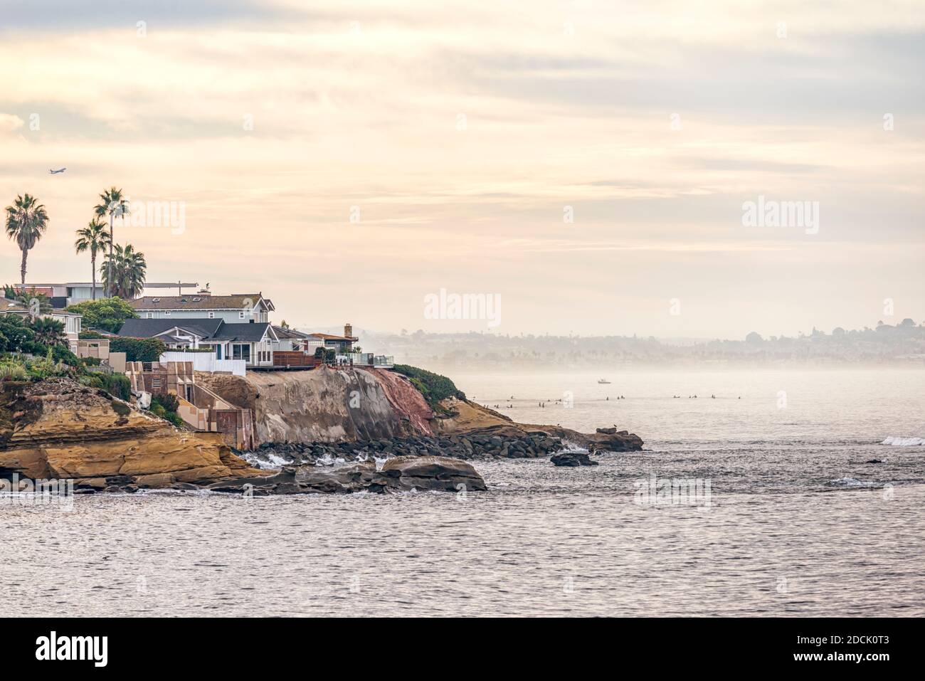 Coastal view on a November morning. This view is from the community of Bird Rock. La Jolla, California, USA. Stock Photo