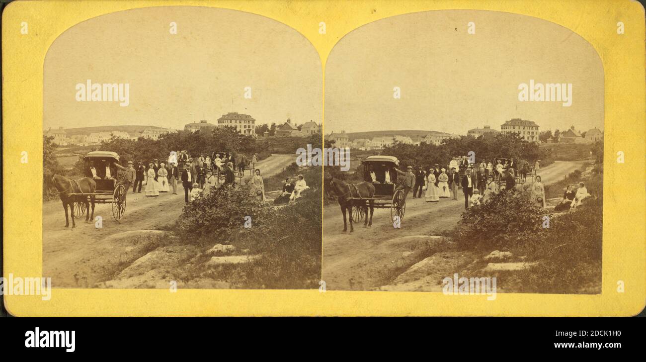 Pigeon Cov from Phillips Avenue, looking south., still image, Stereographs, 1850 - 1930, Procter Brothers Stock Photo