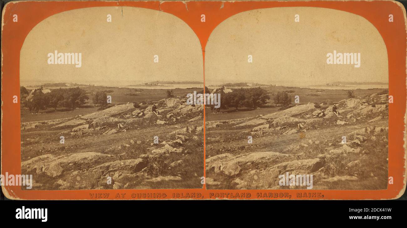 View at Cushing Island, Portland Harbor, Maine., still image