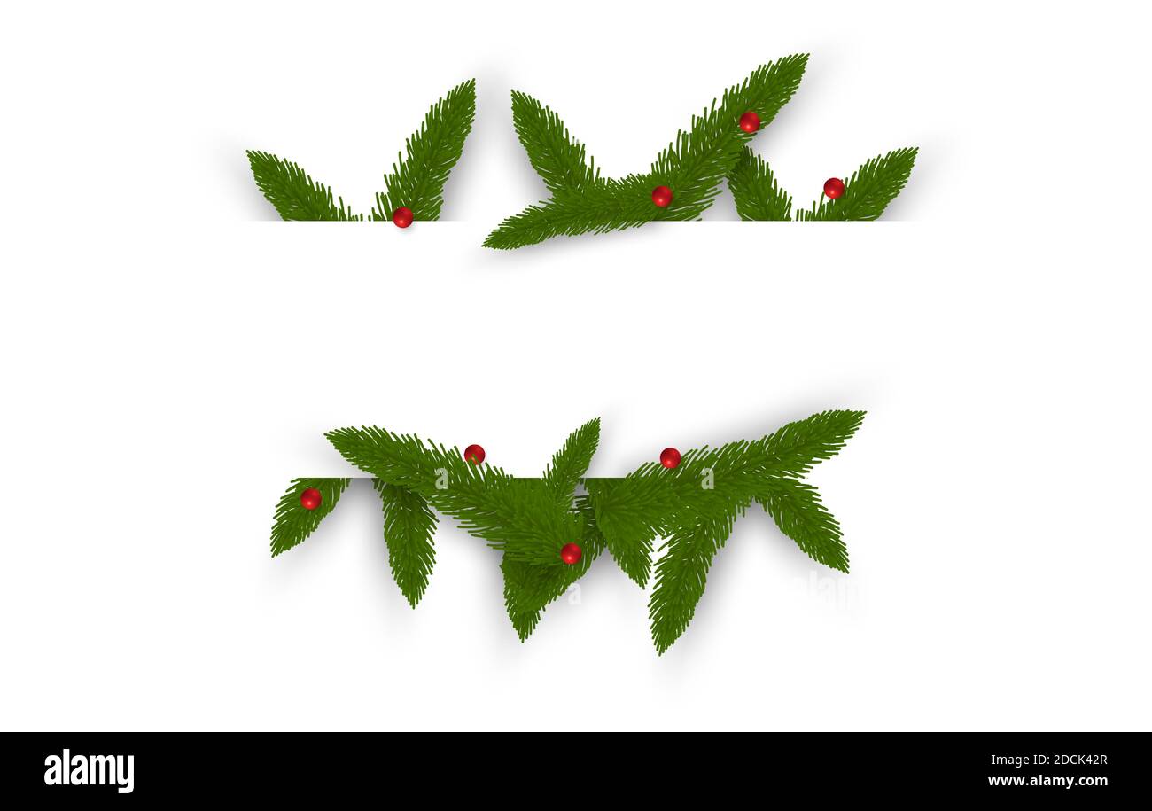 Christmas background with fir. Vector illustration Stock Vector Image ...
