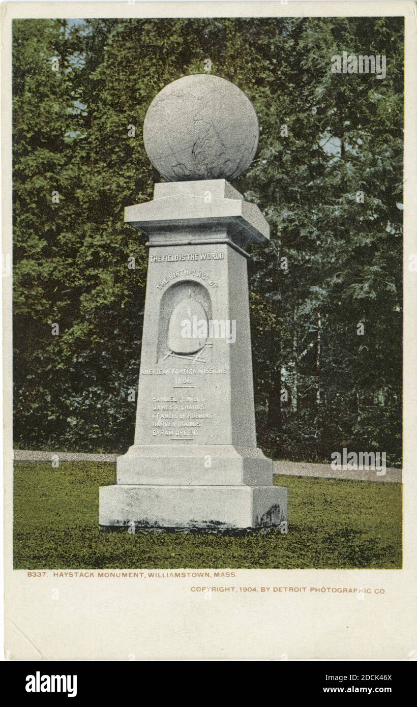 Haystack Mountain, Williamstown, Mass., still image, Postcards, 1898 - 1931 Stock Photo