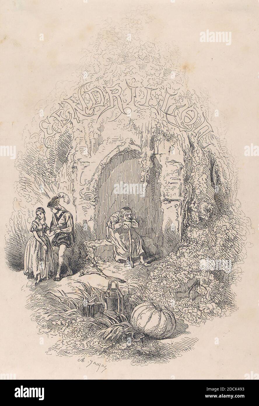 Cendrillon. [Frontispice.], still image, Prints, 1841 - 1842 Stock Photo