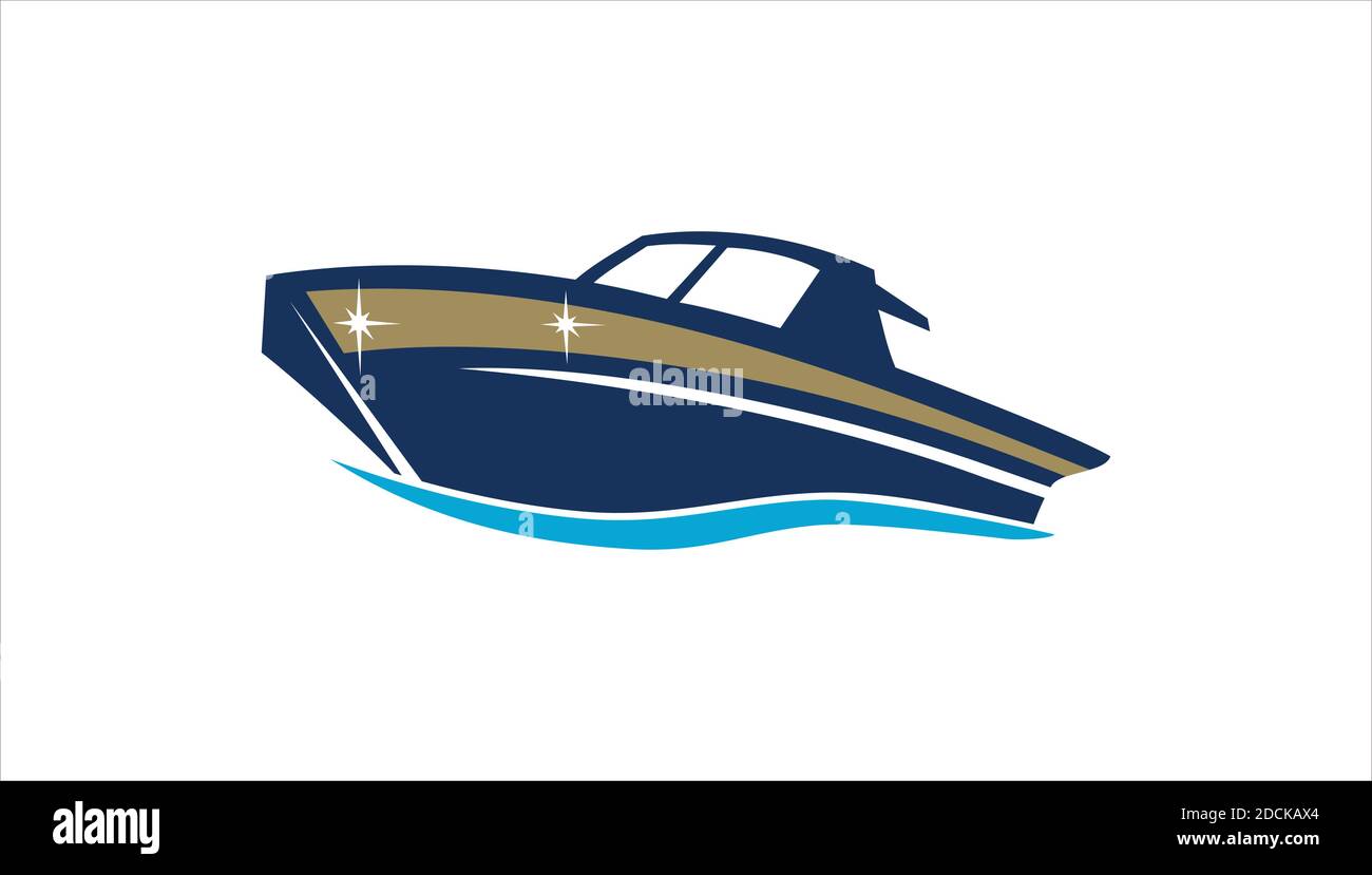 Boat design illustration vector eps format , suitable for your design needs, logo, illustration, animation, etc. Stock Vector