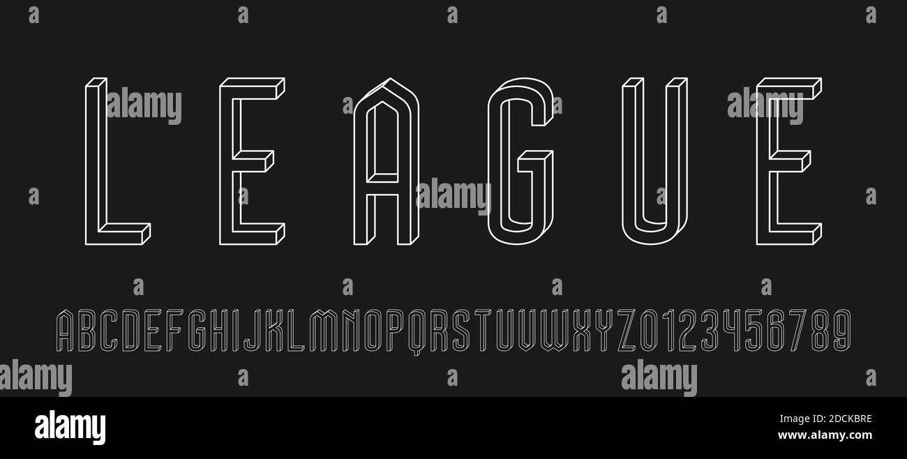 Vector illustration of vintage football jersey numbers typeface in one and  two colors Stock Vector Image & Art - Alamy