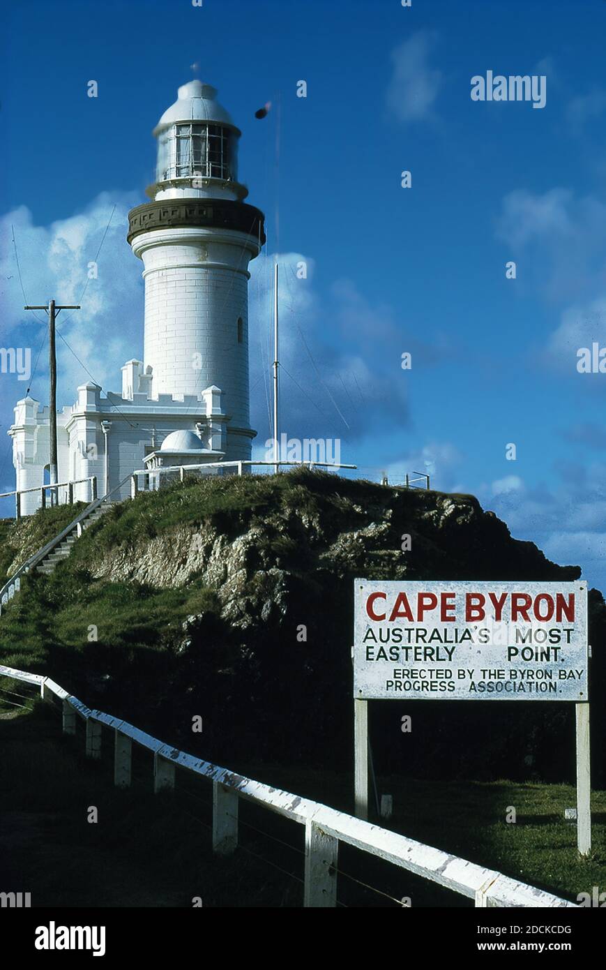 Cape Byron lighthouse, 1901, NSW most easterly point on the continent of Australia Stock Photo