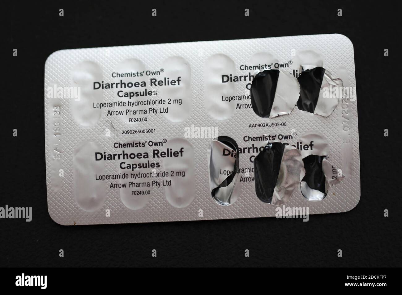 Diarrhoea Relief Capsules Stock Photo