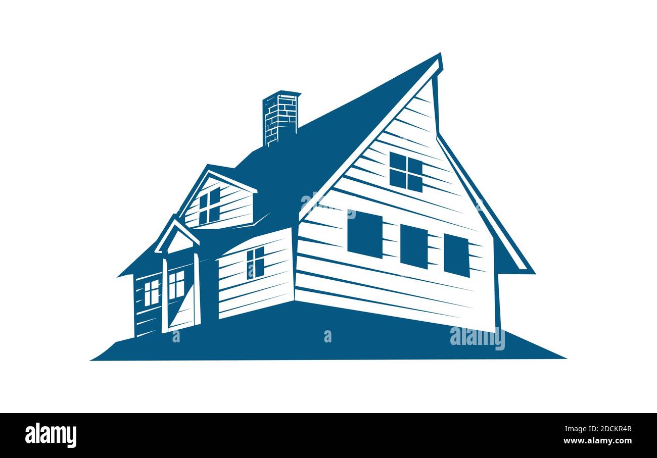 Big house wood house design illustration vector eps format , suitable for  your design needs, logo, illustration, animation, etc Stock Vector Image &  Art - Alamy
