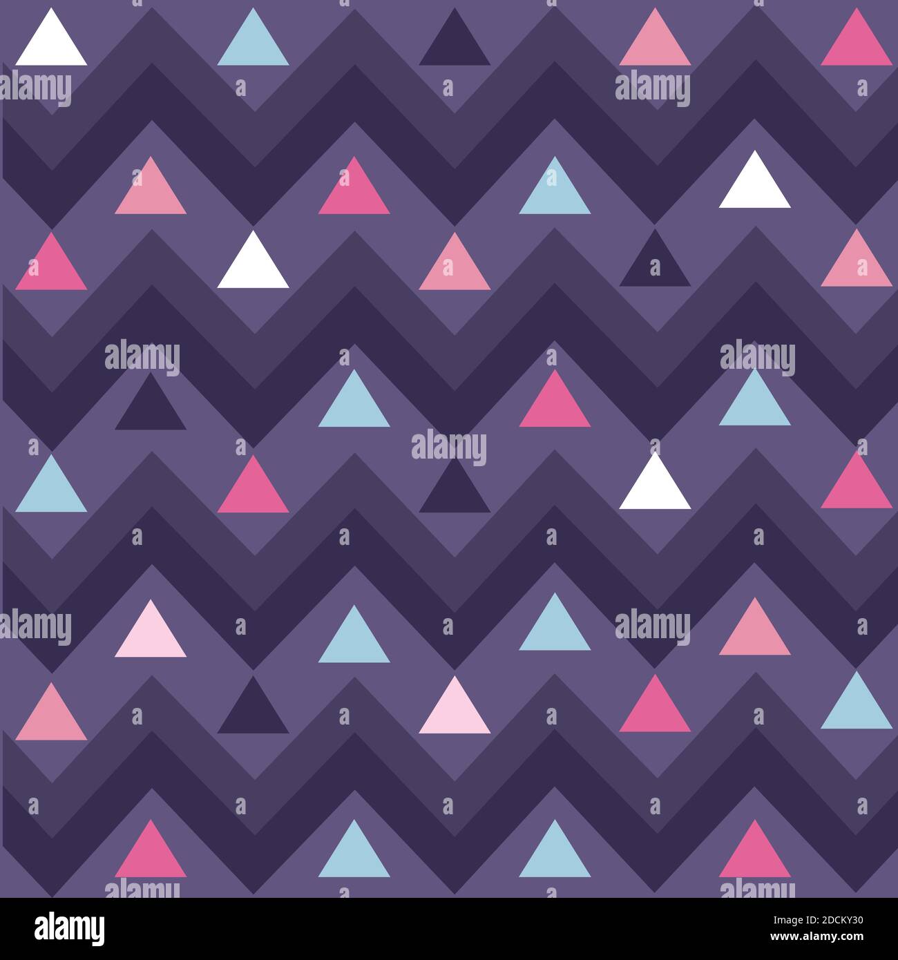 Colorful zigzag pattern seamless vector Stock Vector