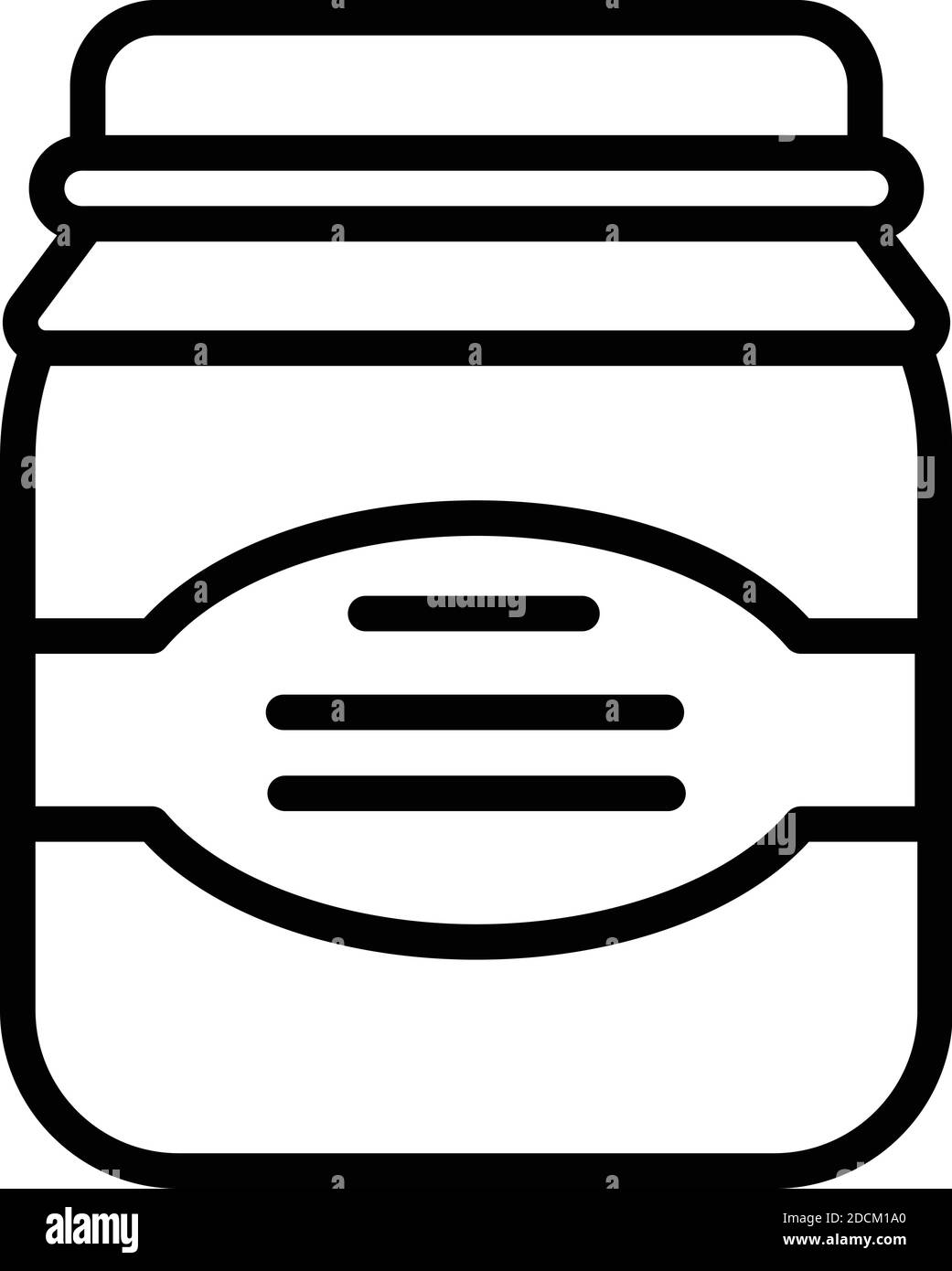 Chocolate nuts paste icon. Outline chocolate nuts paste vector icon for web design isolated on white background Stock Vector