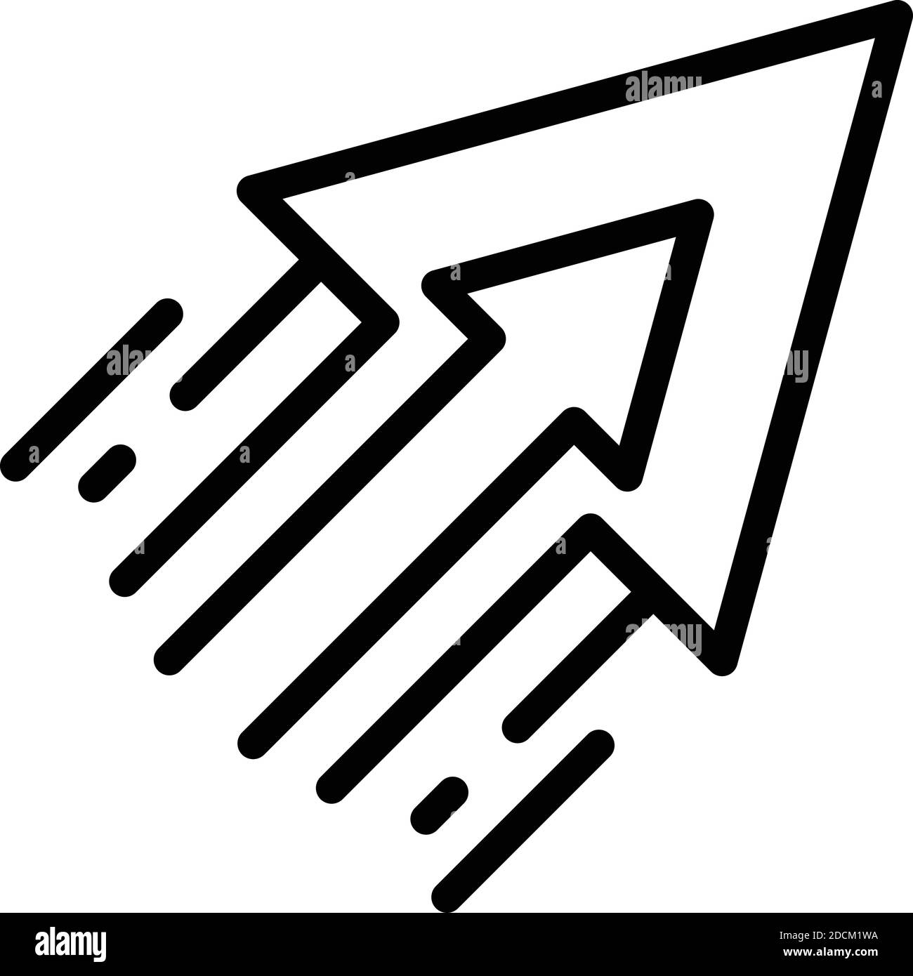 Speed growth icon. Outline speed growth vector icon for web design ...
