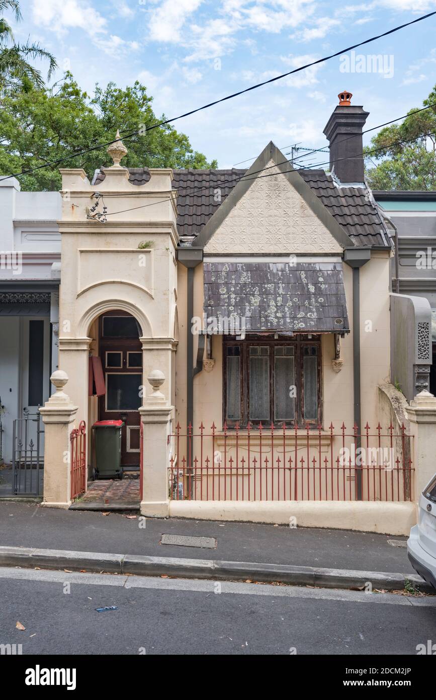 A small Federation Queen Anne style, house in the Sydney suburb of