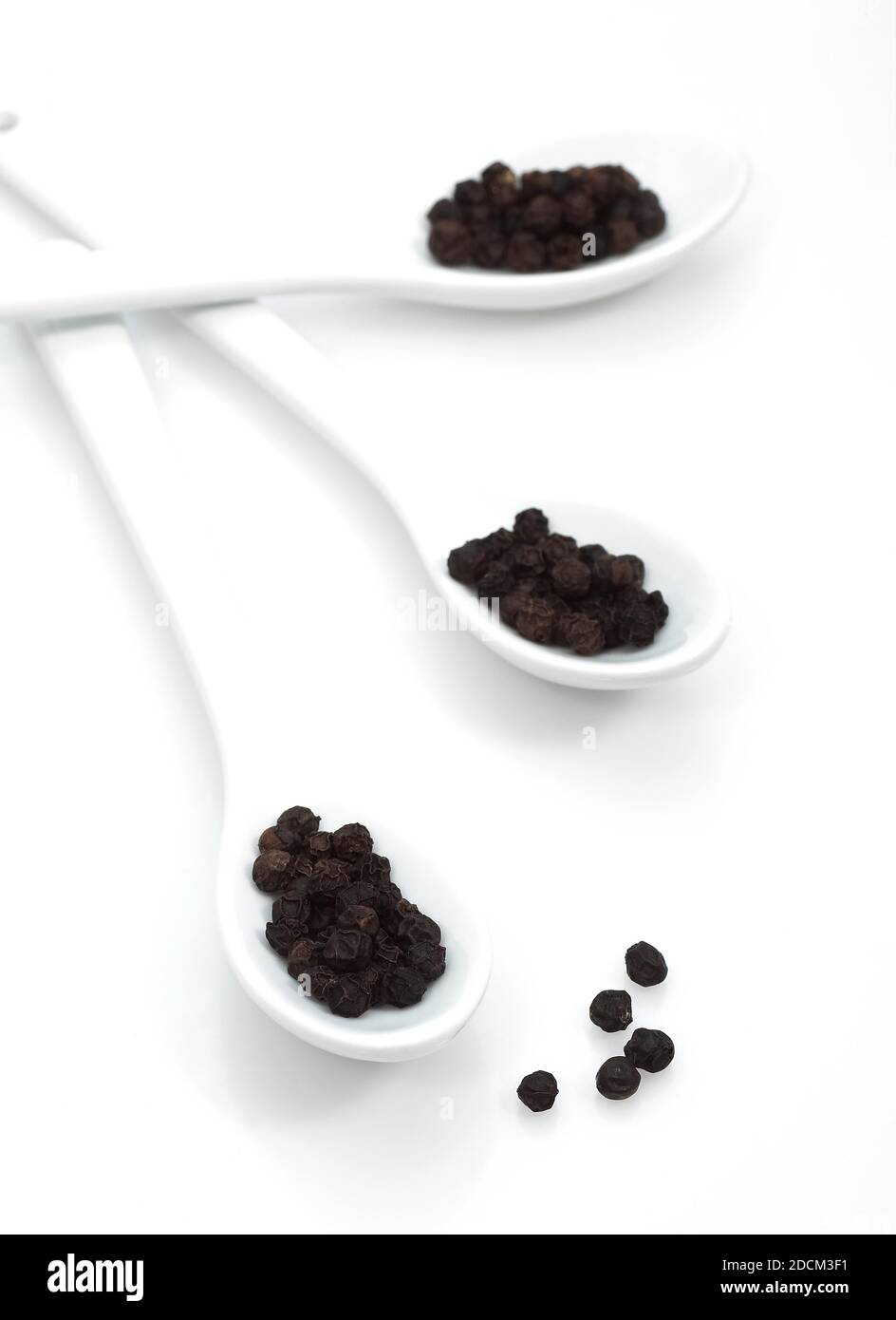 BLACK PEPPERCORN AGAINST WHITE BACKGROUND Stock Photo Alamy