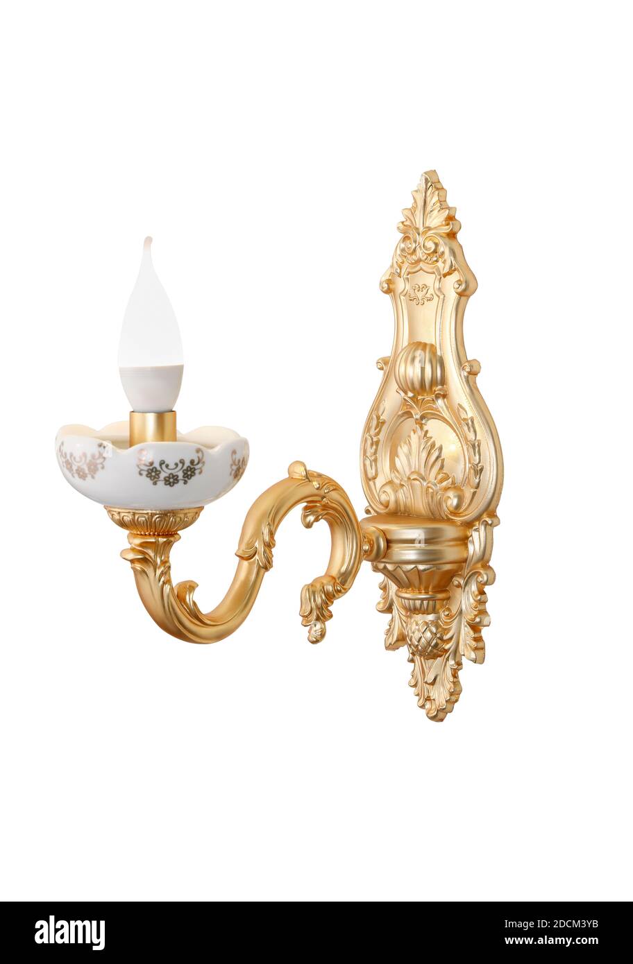Classic wall chandelier isolated on white background Stock Photo