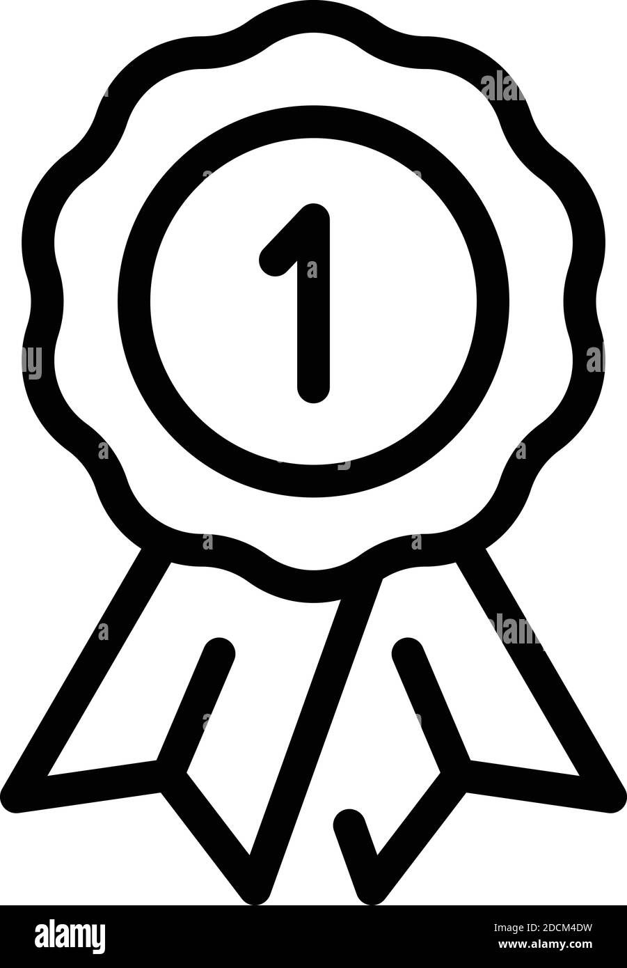 Dog medal icon. Outline dog medal vector icon for web design isolated ...