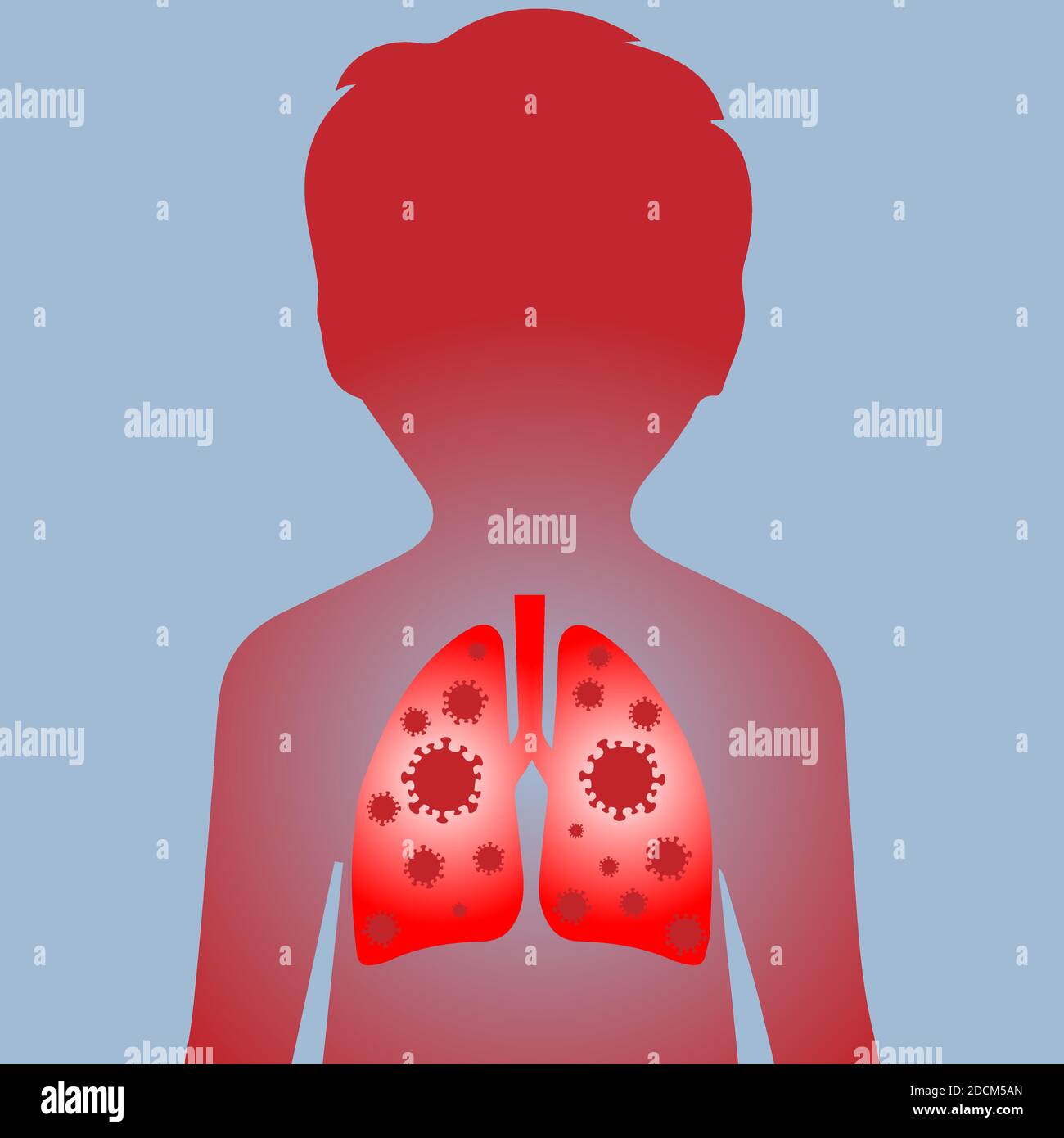 Lungs anatomy Stock Vector Images Alamy