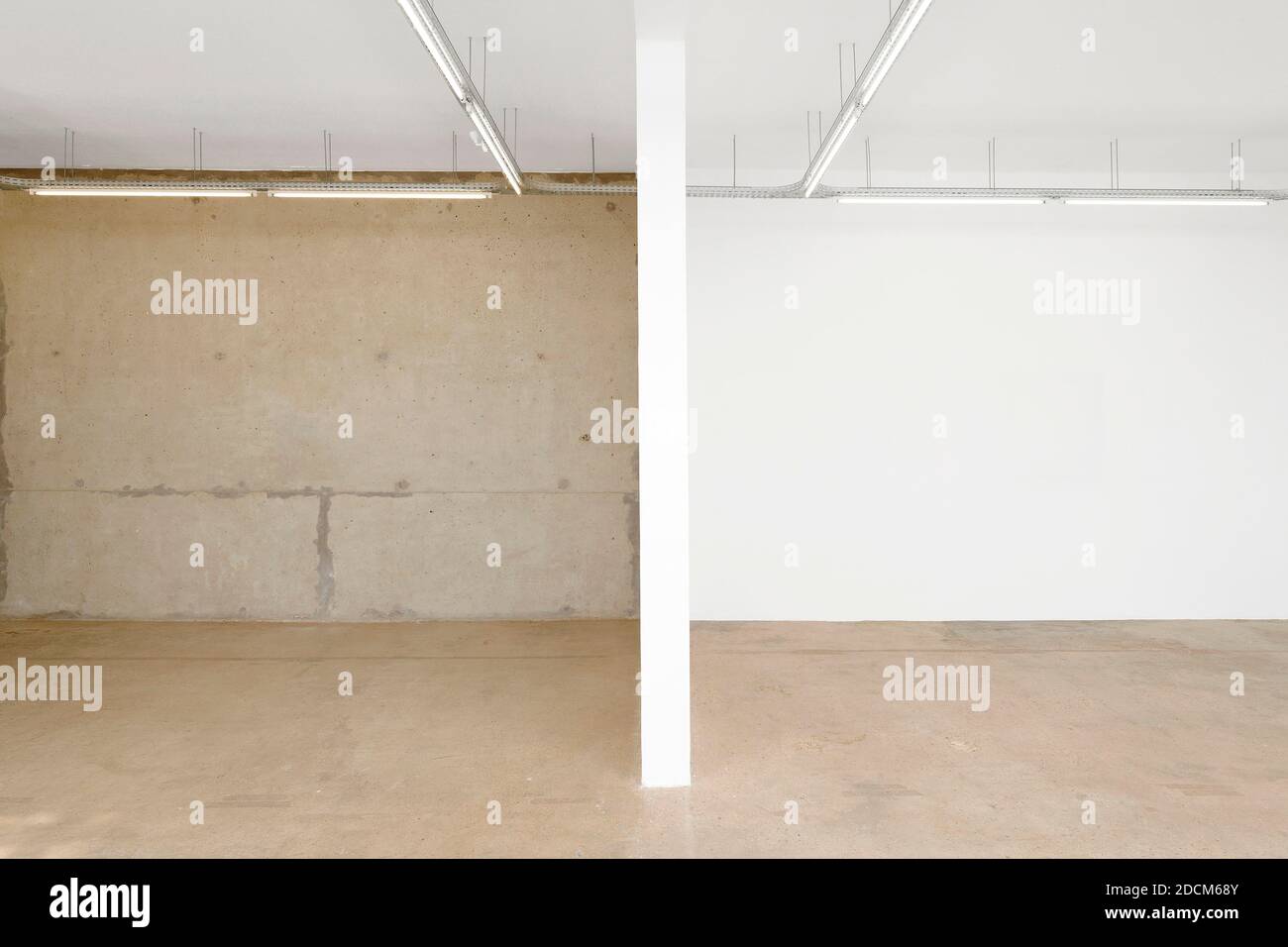 An interior view of an empty