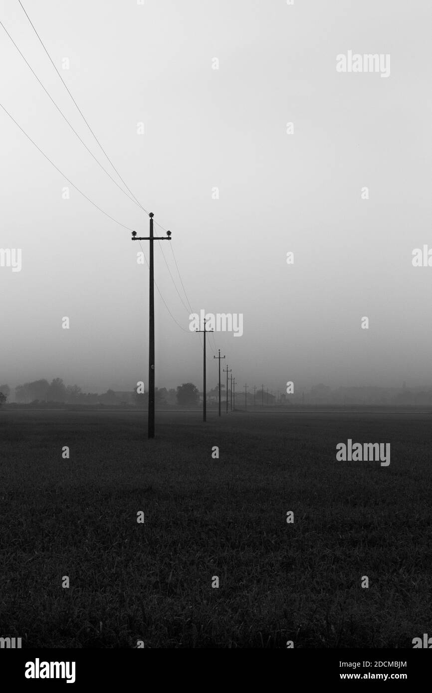 Farmland and scenic summer Black and White Stock Photos & Images - Alamy