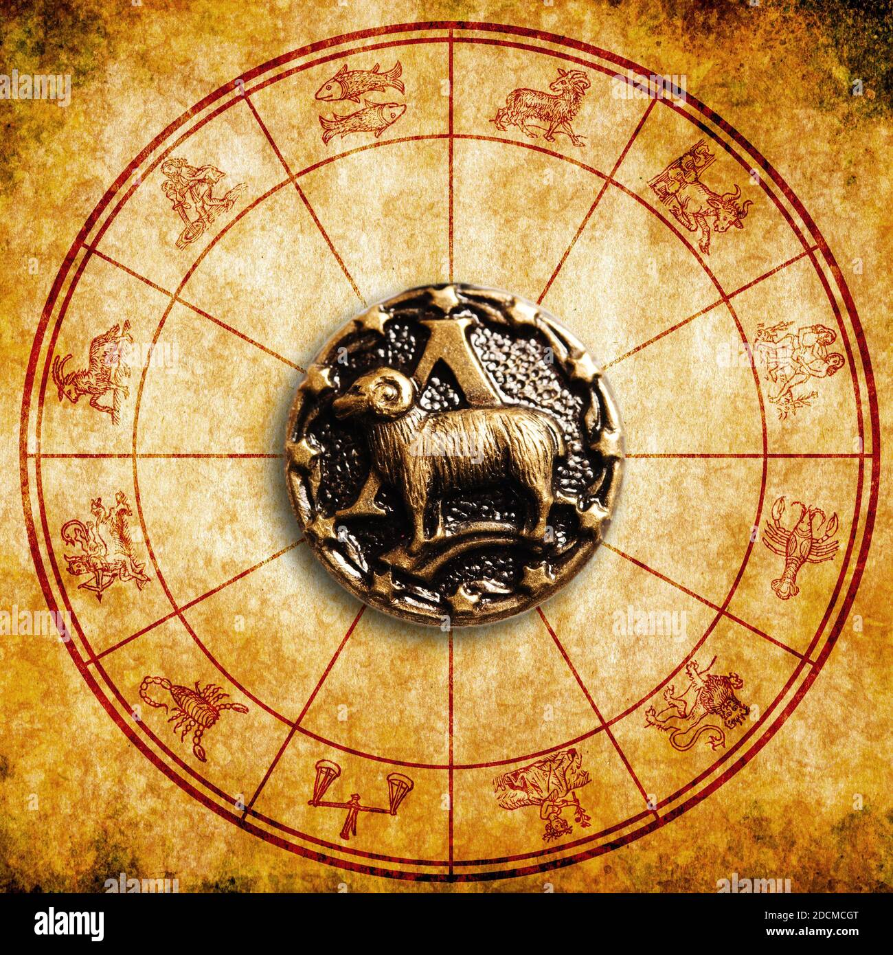 Aries zodiac sign hires stock photography and images Alamy