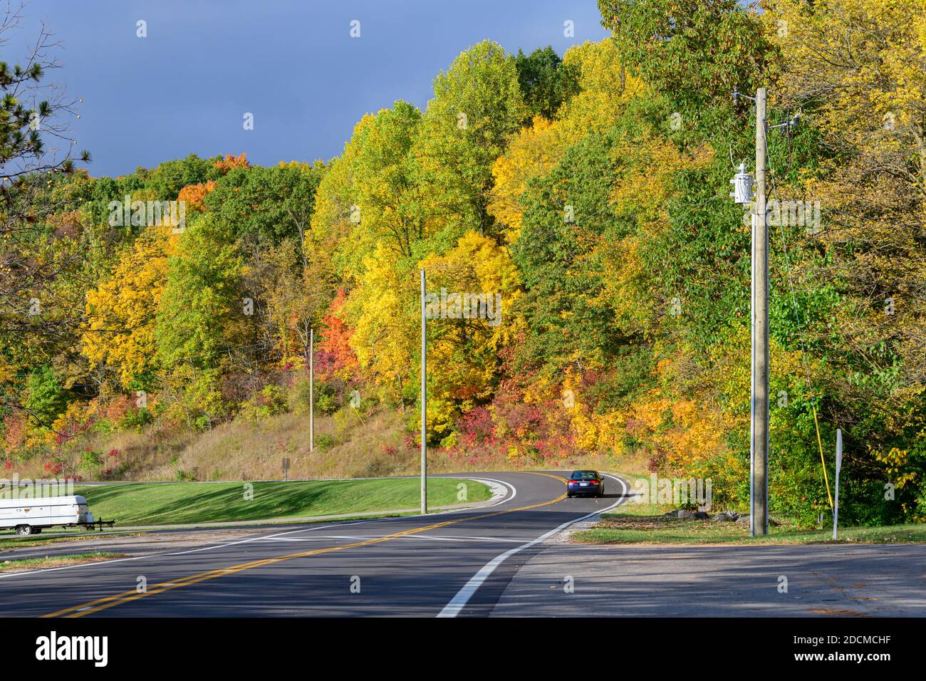 Kiser LakeState Park in Autumn - Ohio Stock Photo