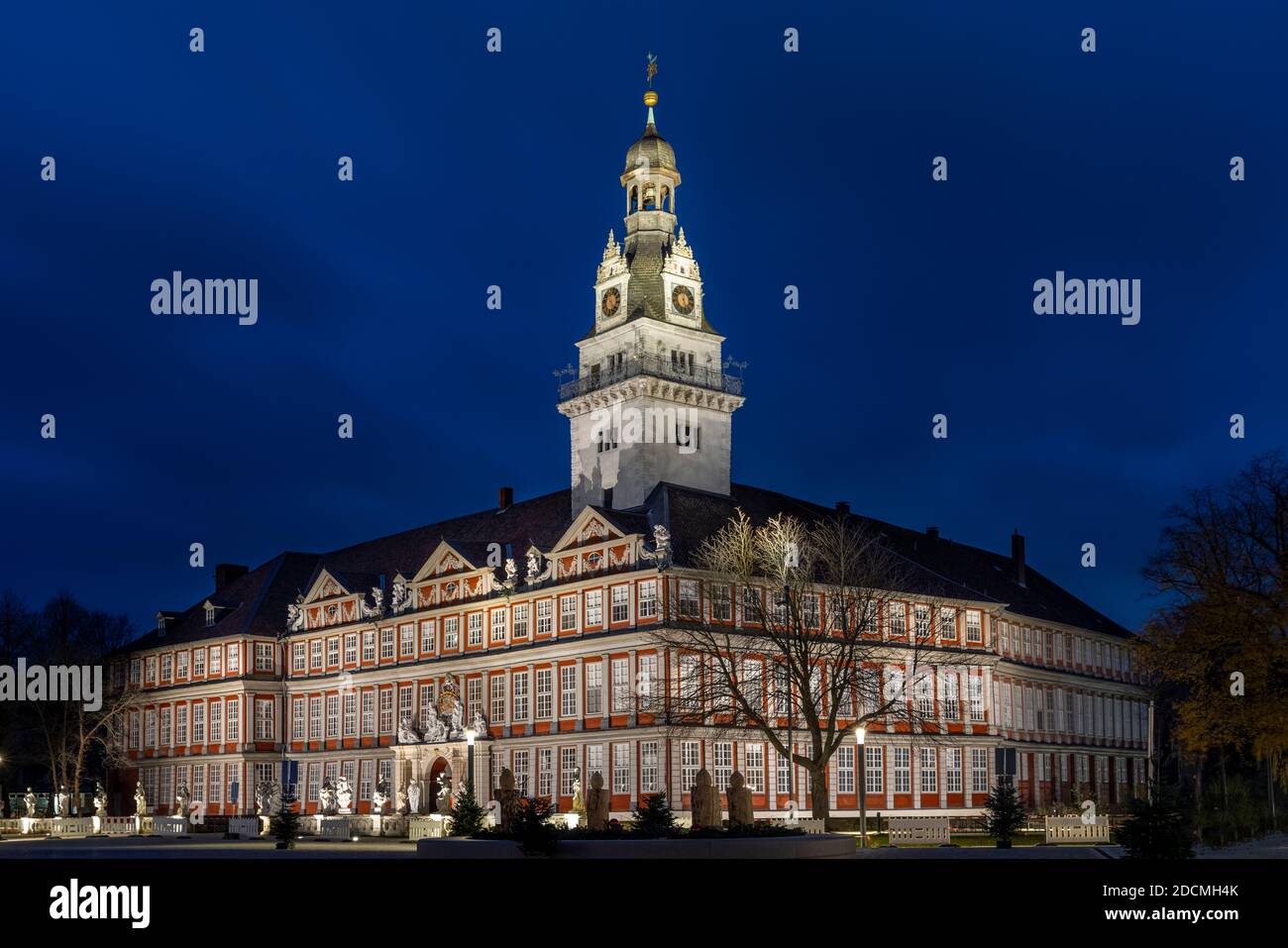 Medieval castle of Wolfenbüttel was originally the living place of local rulers. Now it's acting as secondary school, Academy of Arts and a museum. Stock Photo