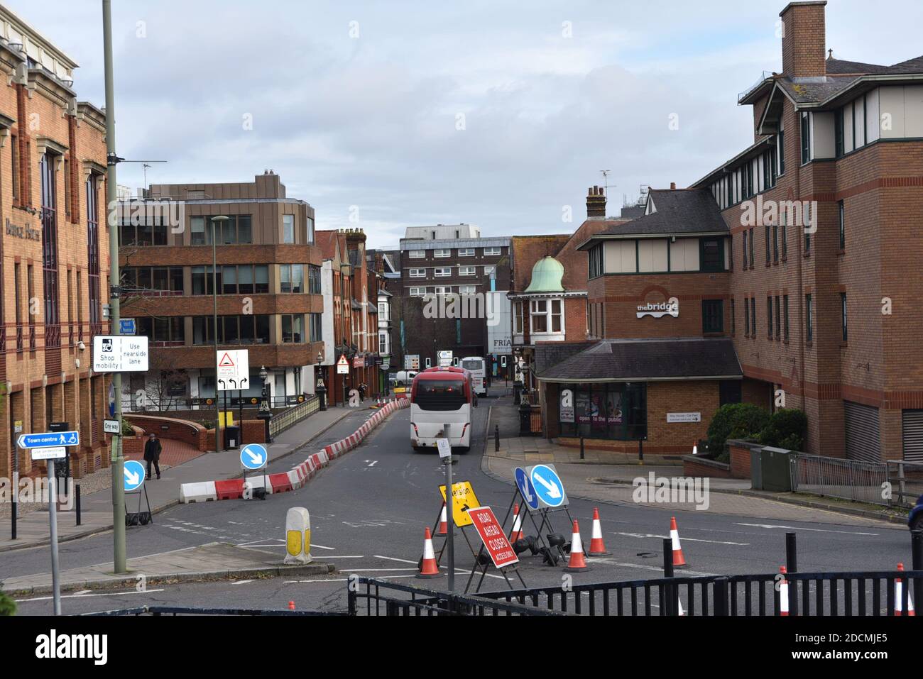 Covid social distance measures, Guildford Stock Photo