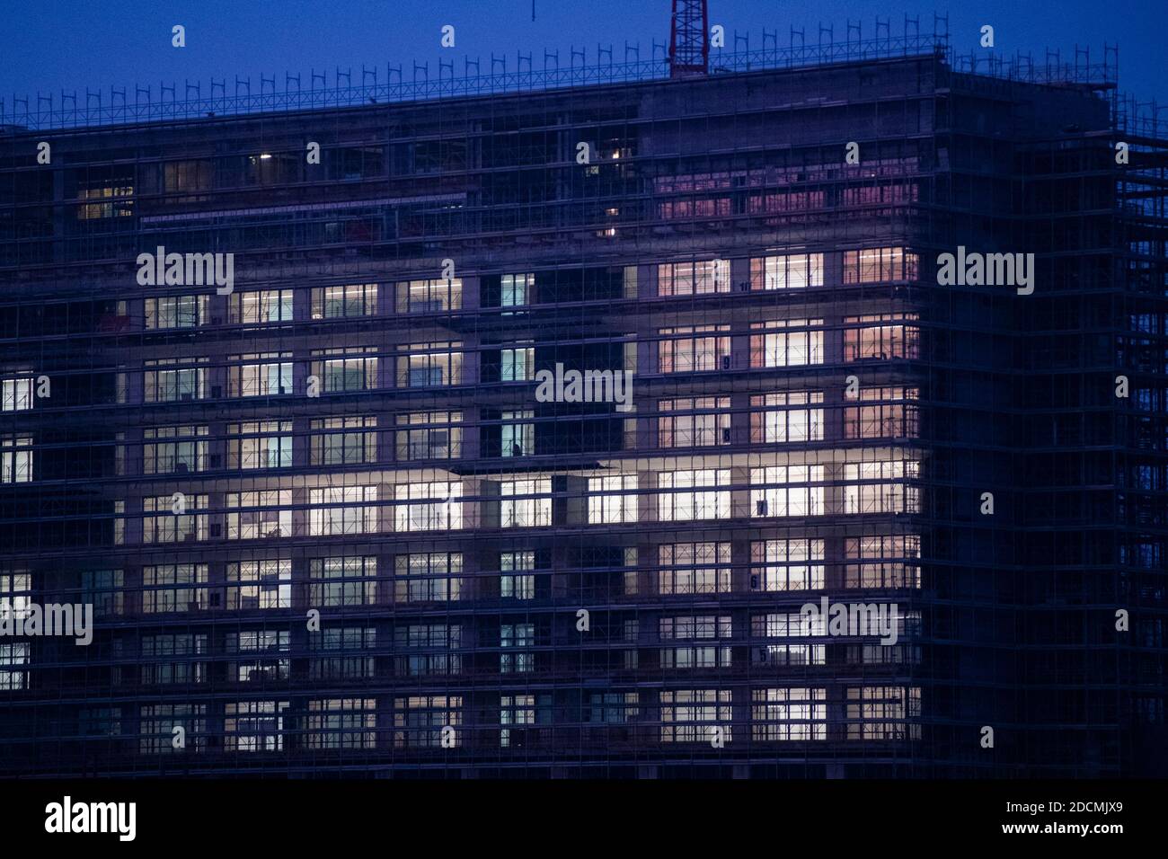 Under construction high-rise building Stock Photo - Alamy