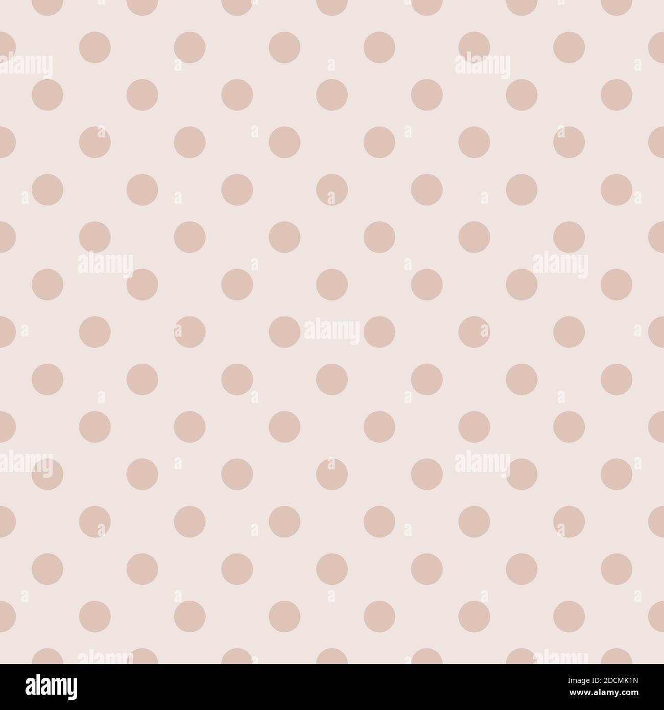 Seamless vector pattern with retro brown polka dots on a light beige ...